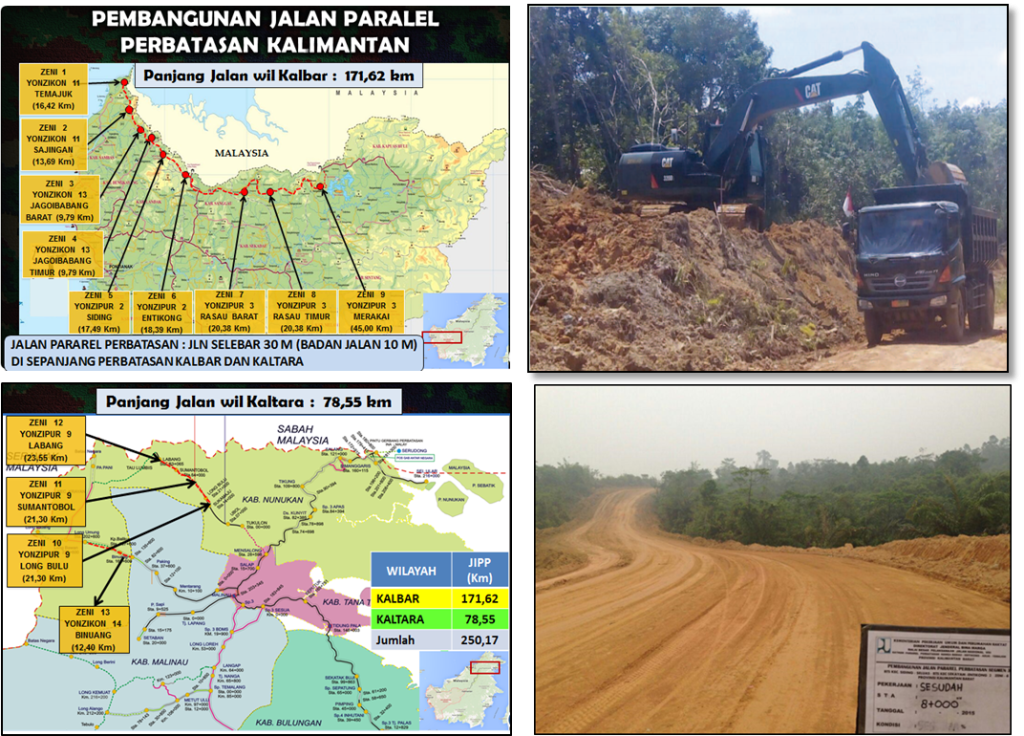 PERAN SATUAN ZENI DALAM PEMBANGUNAN JALAN PARALELPERBATASAN KALIMANTAN (PJPPK)