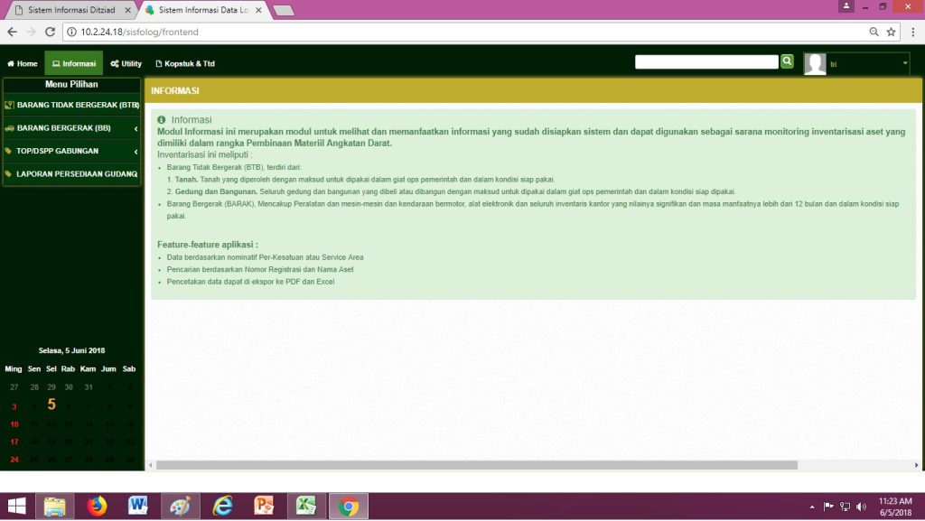 SINKRONISASI DATA TANAH BANGUNAN DAN MATERIAL ZENI DI SISFO DITZIAD, SISFOLOG DAN DATA MANUAL