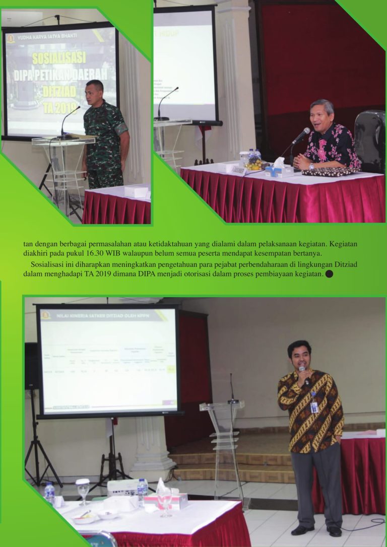 Ditziad Menuju Dipa Daerah TA. 2019