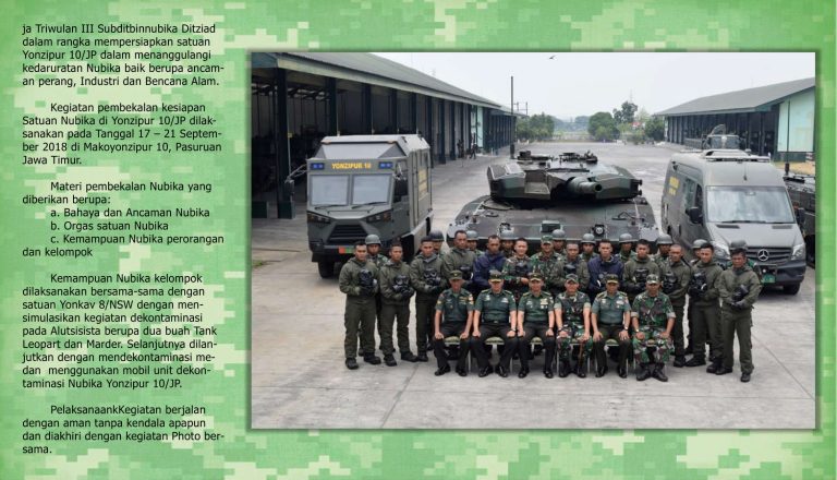 Pembekalan Kesiapan Satuan Nubika di Yonzipur 10/JP