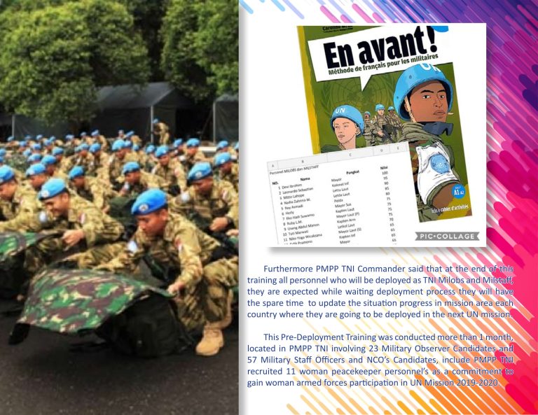 PRE-DEPLOYMENT TRANING STAND BY MILITARY OBSERVER & MILITARY STAFF 2019-2020