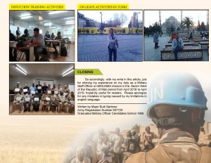 EXPERIENCE ASSIGNMENT AS MSO ON UN MISSION MINUSMA