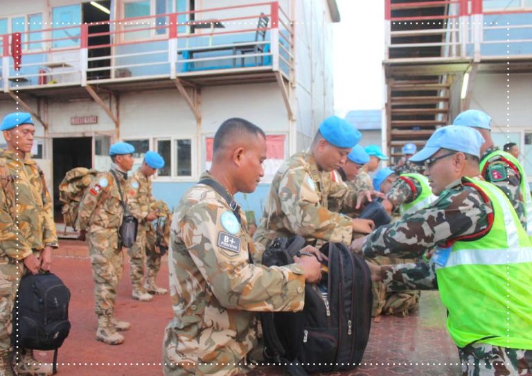 The Rotation of Indonesian Engineering Task Force Minusca 2019 in Central African Republic
